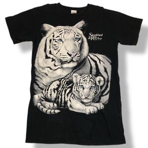 Vintage 90s Siegfried & Roy Tigers The Mirage Women's Long T Shirt Dress